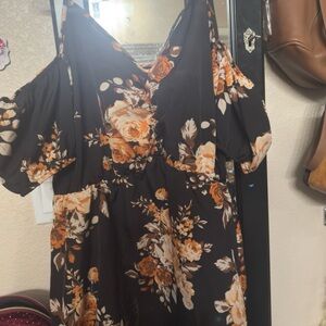 Floral Off-Shoulder Dress